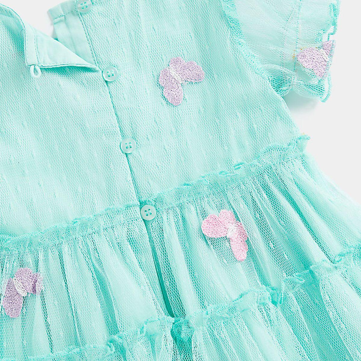 strapless open back dress Bluebell Ruffle Garden Dress Light Blue / S main image 1
