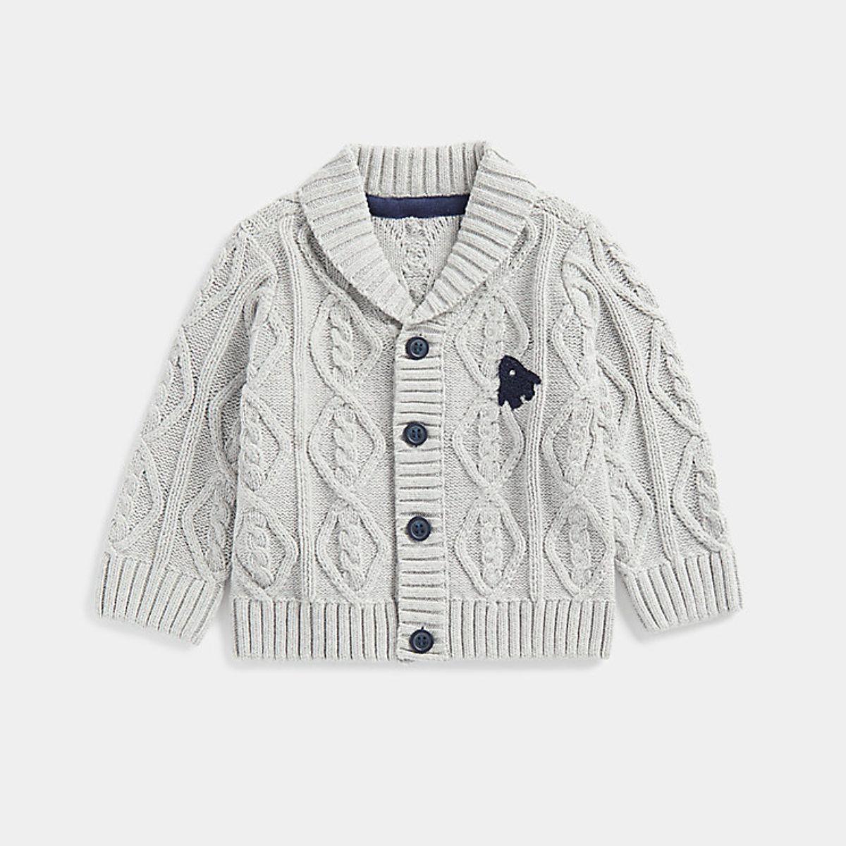boys gray cardigan