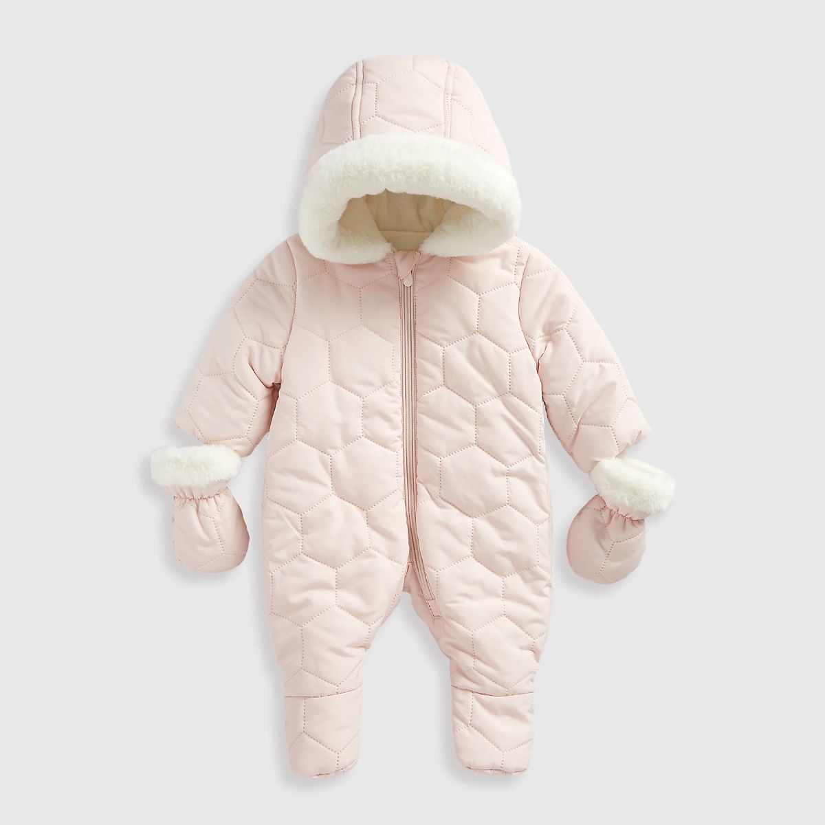 Baby Girl Baby Snowsuit Mothercare Nutmeg Snowsuit White Company