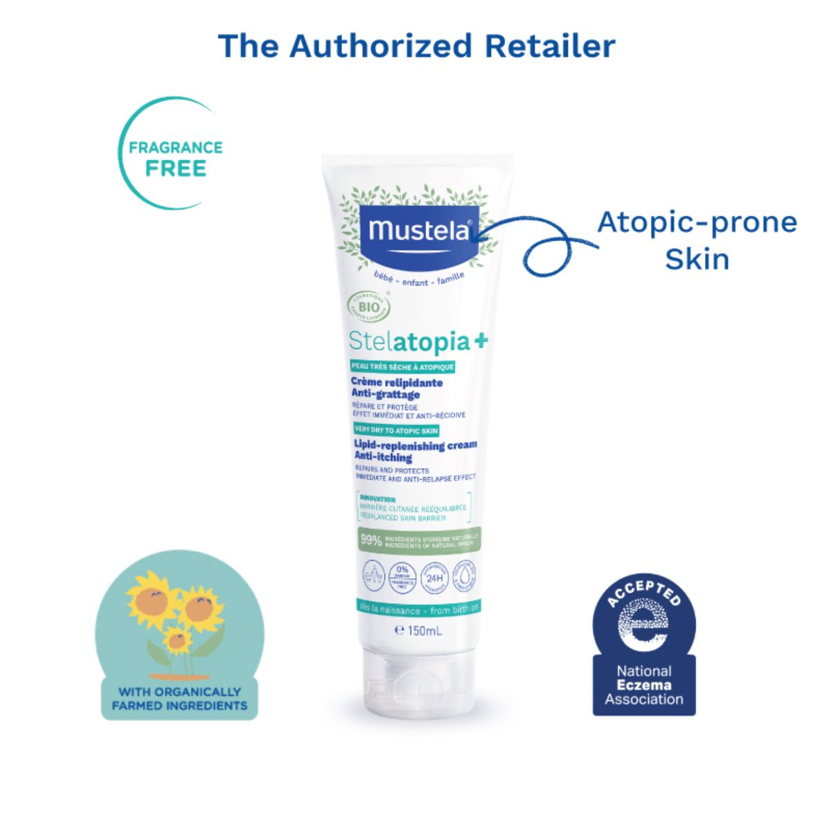 Top mustela stelatopia emollient cream 300ml Sale