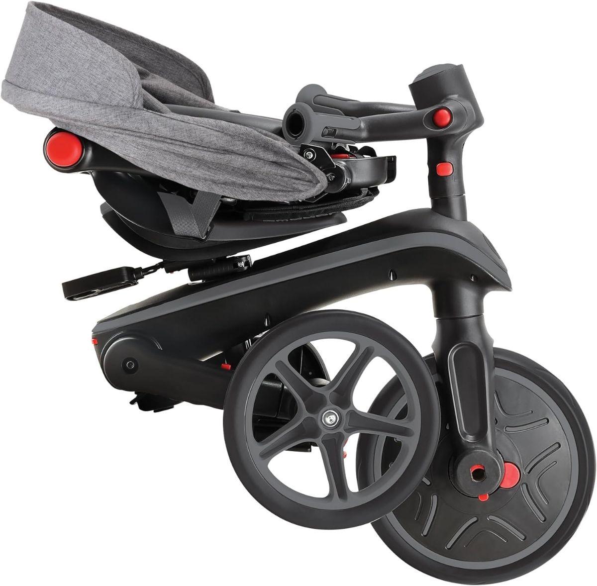 Globber Explorer Trike Foldable 4 In 1 Taupe Mothercare